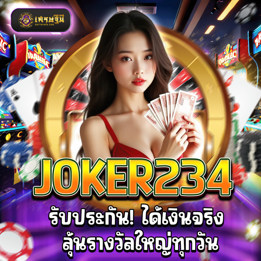 JOKER234 รับประกัน! ได้เงินจริง ลุ้นรางวัลใหญ่ทุกวัน